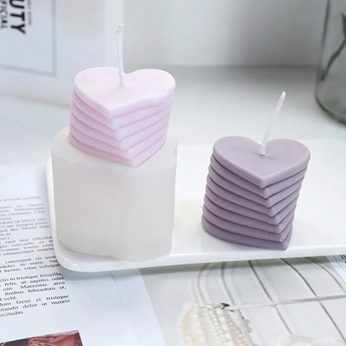 molde de silicona para velas corazon en capas1